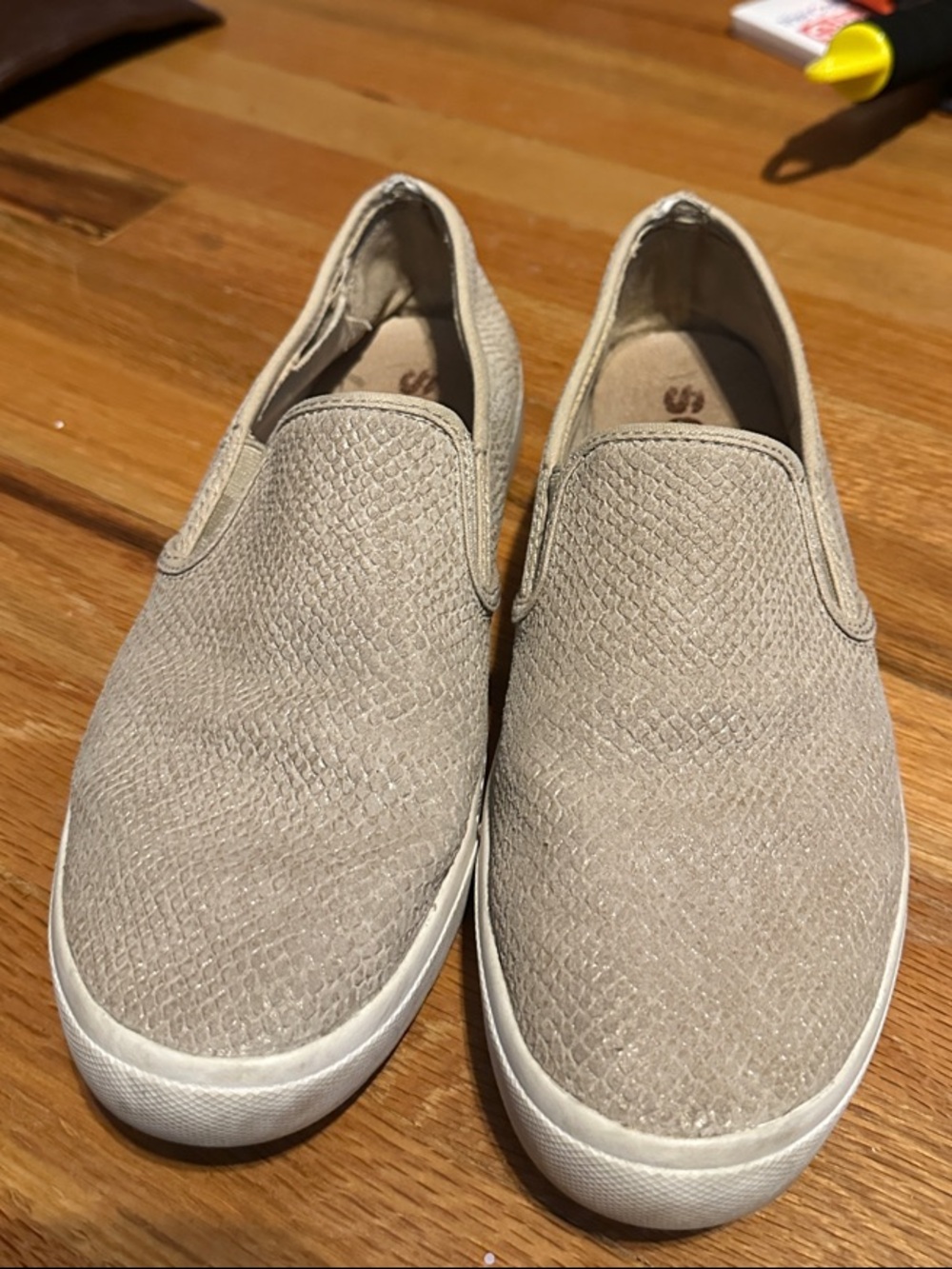 Sorel Slip-On Flats in Light Taupe